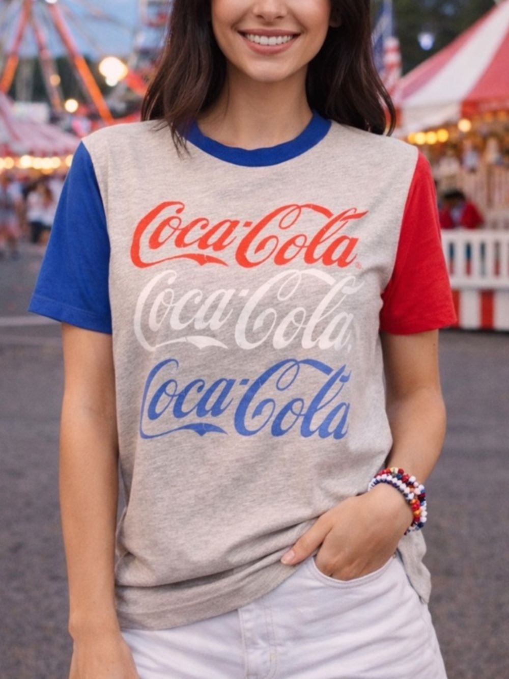 Coca-Cola- Patriotic Graphic Tee Size XS